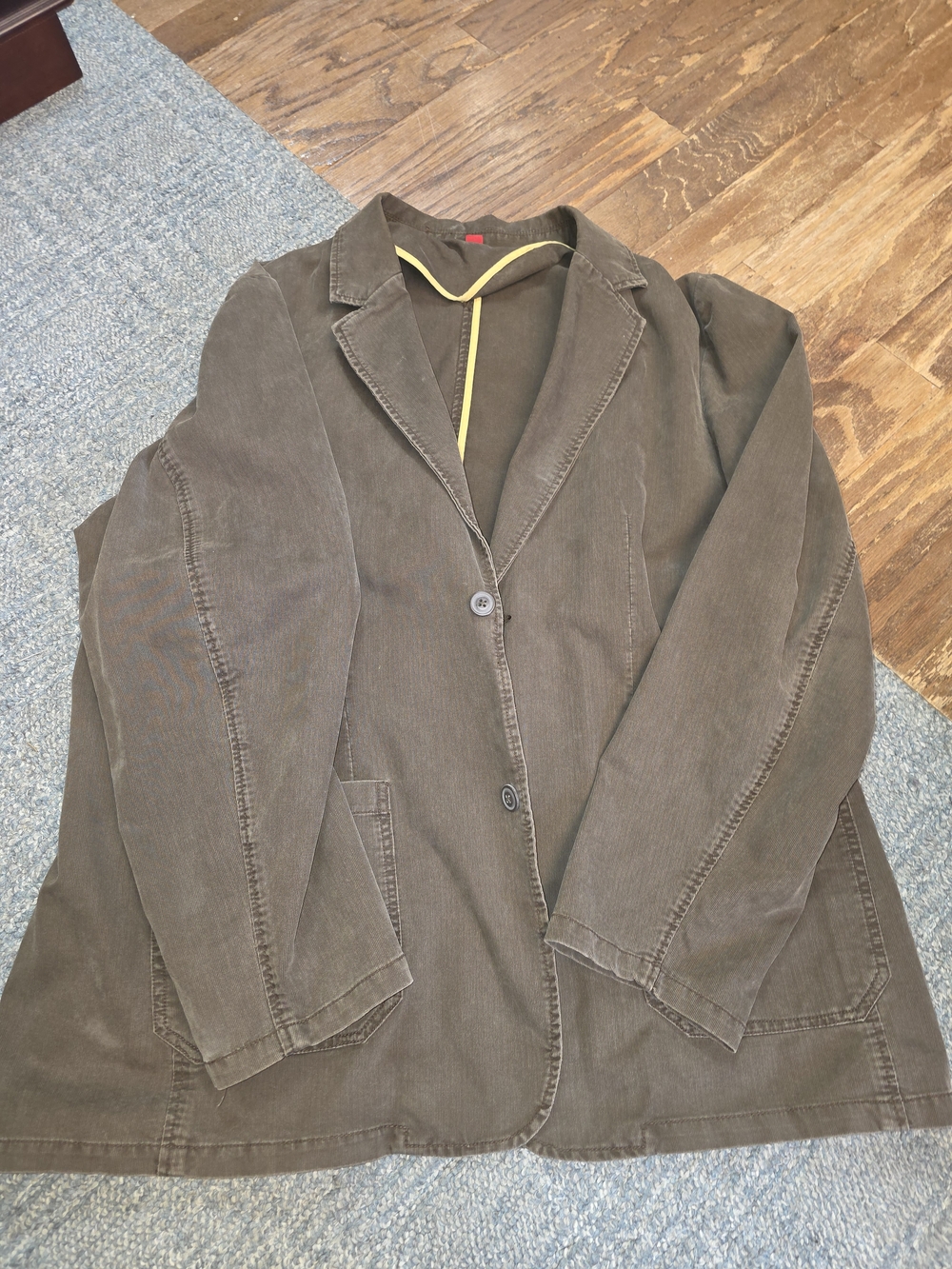 Mens Vintage Casual Corduroy Blazer Jacket - Brown